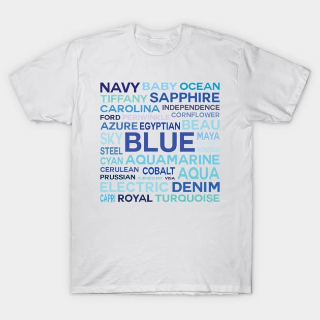 White shirt with outlet blue shade